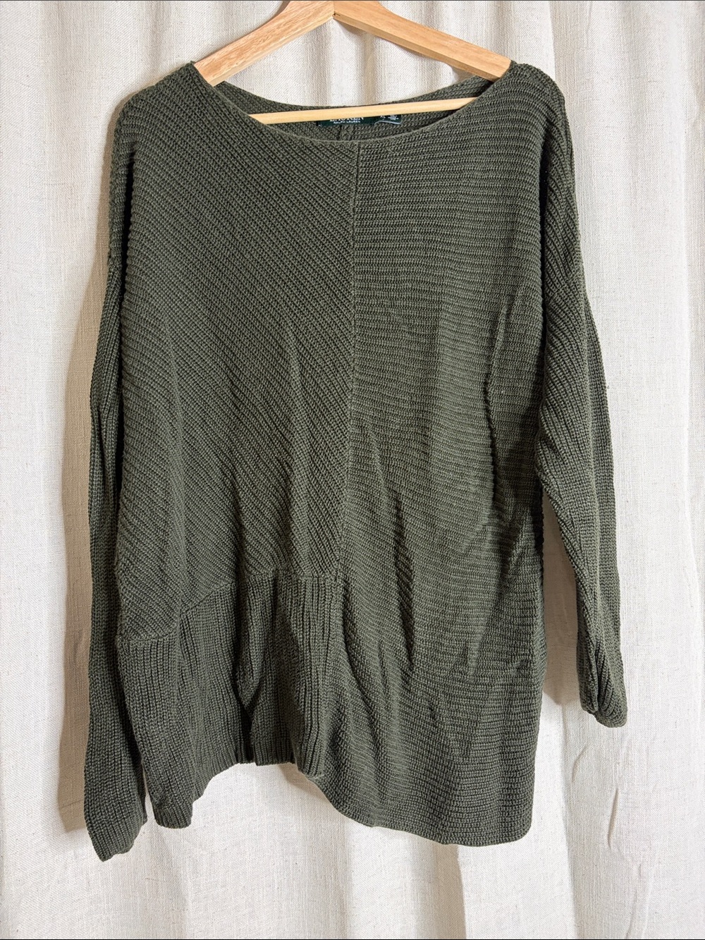 Lauren Ralph Lauren Dark Green Knit Cardigan